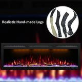 Logs for Electric Fireplace Inserts Realistic Synthetic Resin Log