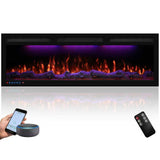 FL-GPRO WiFi-Enabled Recessed & WallMounted Electric Fireplace Smart Control via Alexa or App