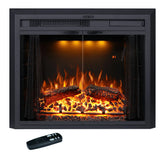 FLM Recessed&Wall-Mounted Electric Fireplace Inserts with Glass Door
