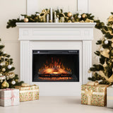 FLJ 26 Inches Electric Fireplace Inserts 1500W Logs