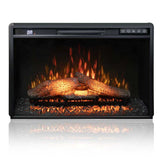 FLJ 26 Inches Electric Fireplace Inserts 1500W Logs
