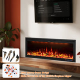 FLZ 42 Inch Recessed/Wall Mounted Smart Electric Fireplace