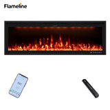 FLZ 50 Inch Recessed/Wall Mounted Smart Electric Fireplace
