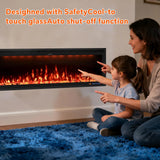 FLZ 50 Inch Recessed/Wall Mounted Smart Electric Fireplace