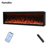 FLZ 60 Inch Recessed/Wall Mounted Smart Electric Fireplace