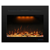 FL-FG Recessed Electric Fireplace Inserts with 3 Flame&Top Light Color