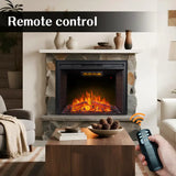 FLT Fireplace Insert with Flame Brightness Adjustment