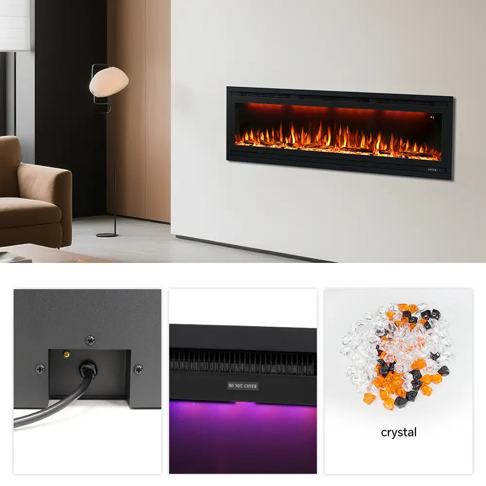 FL-SW  Recessed Smart Electric Fireplace