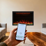 FLZ 40 Inch Recessed/Wall Mounted Smart Electric Fireplace