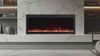FLZ Smart Electric Fireplace with Adjustable Flame Colors, Recessed&Wall-Mounted