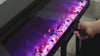 FLZ Smart Electric Fireplace with Adjustable Flame Colors, Recessed&Wall-Mounted