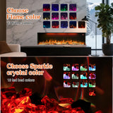 FL-TZS 60 Inch Three Sided Elelctric Fireplace with Smart Control